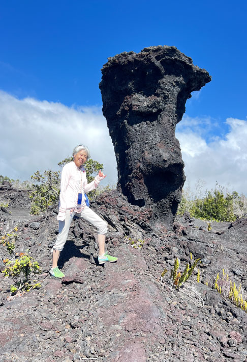 キラウエア火山 溶岩樹